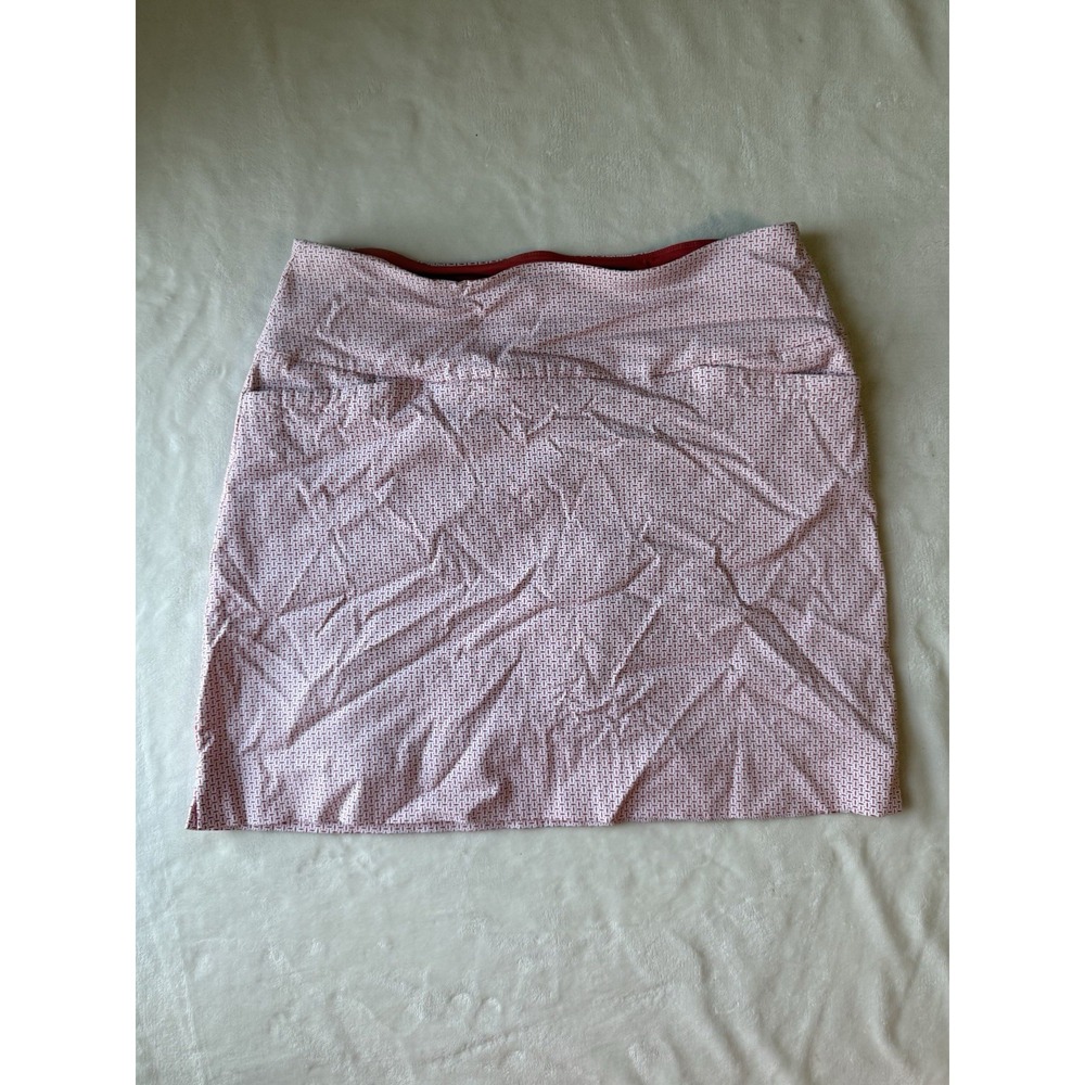 S.C. & Co. Skort Athletic Tennis Golf Skirt L Red & White Sport Stretch